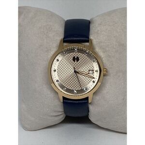 Watch Station WSI2006 Women's Blue Leather Analog Dial Quartz Wrist Watch MP695